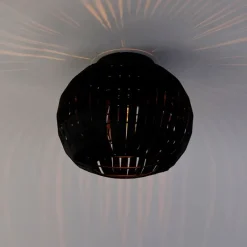 QAZQA Deckenleuchten|Wohnzimmerlampen*Moderne Deckenleuchte schwarz 26 cm - Zoë