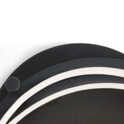 QAZQA Led-Deckenleuchten|Deckenleuchten*Moderne Deckenleuchte schwarz inkl. LED und Dimmer - Rondas