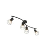 QAZQA Deckenstrahler|Aufbaustrahler*Moderne Deckenleuchte schwarz 86 cm 4-Licht - Botu