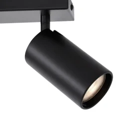 QAZQA Deckenleuchten|Wohnzimmerlampen*Moderne Deckenleuchte schwarz 2-flammig neigbar - Lesly