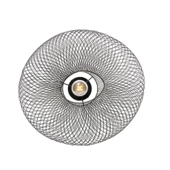 QAZQA Deckenleuchten|Wohnzimmerlampen*Moderne Deckenleuchte schwarz - Zora