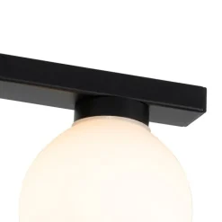 QAZQA Badezimmerlampen|Deckenleuchten Außen*Moderne Deckenleuchte schwarz IP44 4-flammig - Cederic