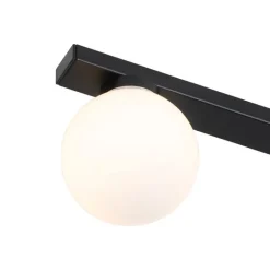 QAZQA Badezimmerlampen|Deckenleuchten Außen*Moderne Deckenleuchte schwarz IP44 4-flammig - Cederic