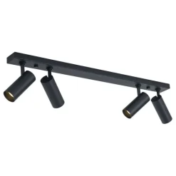 QAZQA Professional Schlafzimmerlampen|Küchenlampen*Moderne Deckenleuchte Schwarz inkl. LED Dimmbar 4-Lichter - Tate