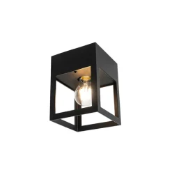 QAZQA Schlafzimmerlampen|Küchenlampen*Moderne Deckenleuchte Schwarz Würfel - Cela