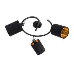 QAZQA Deckenstrahler|Aufbaustrahler*Moderne Deckenleuchte schwarz - Lofty