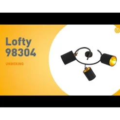 QAZQA Deckenstrahler|Aufbaustrahler*Moderne Deckenleuchte schwarz - Lofty