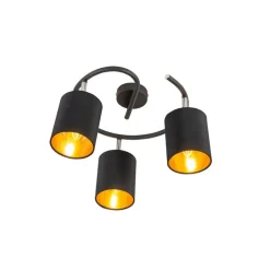 QAZQA Deckenstrahler|Aufbaustrahler*Moderne Deckenleuchte schwarz - Lofty