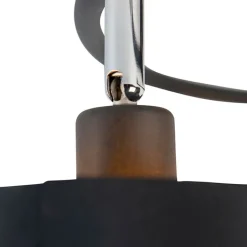 QAZQA Deckenstrahler|Aufbaustrahler*Moderne Deckenleuchte schwarz - Lofty