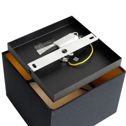 QAZQA Deckenleuchten|Wohnzimmerlampen*Moderne Deckenleuchte schwarz mit Gold - VT 1