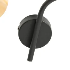 QAZQA Deckenstrahler|Aufbaustrahler*Moderne Deckenleuchte schwarz mit goldenem 3-Licht - Lofty