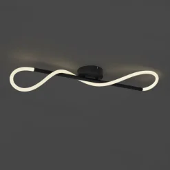 QAZQA Led-Deckenleuchten|Deckenleuchten*Moderne Deckenleuchte Schwarz inkl. LED 3-Stufen Dimmbar - Keri