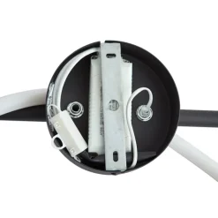 QAZQA Led-Deckenleuchten|Deckenleuchten*Moderne Deckenleuchte Schwarz inkl. LED 3-Stufen Dimmbar - Keri