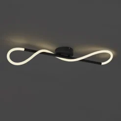 QAZQA Led-Deckenleuchten|Deckenleuchten*Moderne Deckenleuchte Schwarz inkl. LED 3-Stufen Dimmbar - Keri