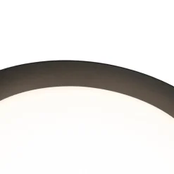 QAZQA Gartenbeleuchtung|Badezimmerlampen*Moderne Deckenleuchte schwarz rund inkl. LED IP44 - Lys