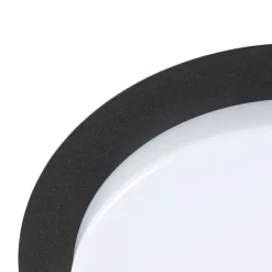 QAZQA Gartenbeleuchtung|Badezimmerlampen*Moderne Deckenleuchte schwarz rund inkl. LED IP44 - Lys