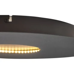 QAZQA Led-Deckenleuchten|Deckenleuchten*Moderne Deckenleuchte Schwarz 40cm inkl. LED 3-Stufen Dimmbar - Morning