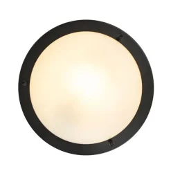 QAZQA Gartenbeleuchtung|Badezimmerlampen*Moderne Deckenleuchte schwarz IP44 - Yuma 31