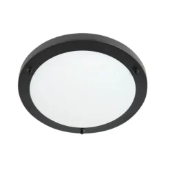 QAZQA Gartenbeleuchtung|Badezimmerlampen*Moderne Deckenleuchte schwarz IP44 - Yuma 31