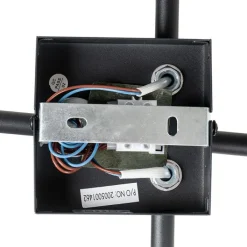 QAZQA Deckenstrahler|Aufbaustrahler*Moderne Deckenleuchte schwarz 5-flammig verstellbar quadratisch - Jeana