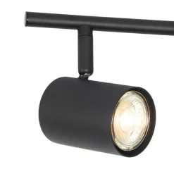 QAZQA Deckenstrahler|Aufbaustrahler*Moderne Deckenleuchte schwarz 5-flammig verstellbar quadratisch - Jeana