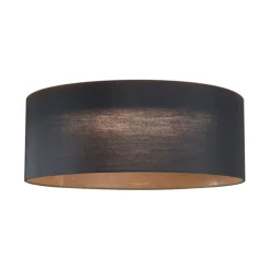 QAZQA Schlafzimmerlampen|Küchenlampen*Moderne Deckenleuchte Schwarz Transparent 40cm inkl. LED 3-Stufen Dimmbar - Sue