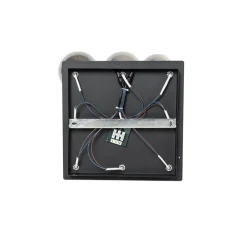 QAZQA Deckenleuchten|Esszimmerlampen*Moderne Deckenleuchte schwarz 9-Licht mit Rauchglas - Athen