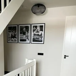 QAZQA Deckenleuchten|Wohnzimmerlampen*Moderne Deckenleuchte schwarz 45 cm - Mesh Ball