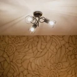 QAZQA Deckenstrahler|Aufbaustrahler*Moderne Deckenleuchte schwarz 40 cm rund 3-Licht - Botu