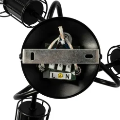 QAZQA Deckenstrahler|Aufbaustrahler*Moderne Deckenleuchte schwarz 40 cm rund 3-Licht - Botu