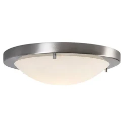 QAZQA Gartenbeleuchtung|Badezimmerlampen*Moderne Deckenleuchte Stahl IP44 - Yuma 31