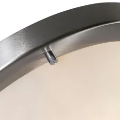 QAZQA Gartenbeleuchtung|Badezimmerlampen*Moderne Deckenleuchte Stahl IP44 - Yuma 31