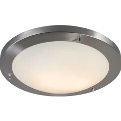 QAZQA Badezimmerlampen|Gartenbeleuchtung*Moderne Deckenleuchte Stahl 41 cm IP44 - Yuma