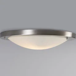 QAZQA Badezimmerlampen|Gartenbeleuchtung*Moderne Deckenleuchte Stahl 41 cm IP44 - Yuma