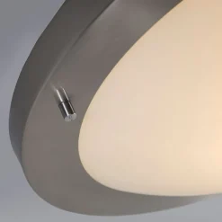 QAZQA Badezimmerlampen|Gartenbeleuchtung*Moderne Deckenleuchte Stahl 41 cm IP44 - Yuma