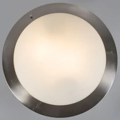 QAZQA Badezimmerlampen|Gartenbeleuchtung*Moderne Deckenleuchte Stahl 41 cm IP44 - Yuma