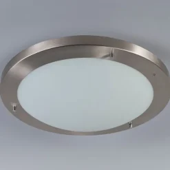 QAZQA Badezimmerlampen|Gartenbeleuchtung*Moderne Deckenleuchte Stahl 41 cm IP44 - Yuma