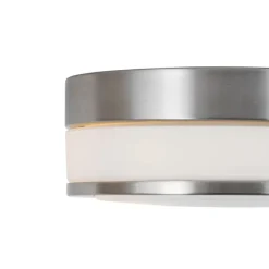 QAZQA Gartenbeleuchtung|Badezimmerlampen*Moderne Deckenleuchte Stahl 23 cm IP44 - Flavi