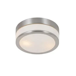 QAZQA Gartenbeleuchtung|Badezimmerlampen*Moderne Deckenleuchte Stahl 23 cm IP44 - Flavi