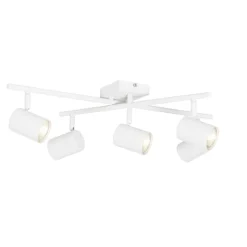 QAZQA Küchenlampen|Deckenstrahler*Moderne Deckenleuchte weiß 5-flammig verstellbar quadratisch - Jeana