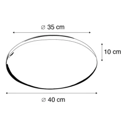 Trio Leuchten Gartenbeleuchtung|Badezimmerlampen*Moderne Deckenleuchte weiß inkl. LED 15W IP44 - Tiho