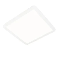 QAZQA Gartenbeleuchtung|Badezimmerlampen*Moderne Deckenleuchte weiß 40cm quadratisch inkl. LED 3-stufig dimmbar IP44 - Steve