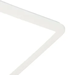 QAZQA Gartenbeleuchtung|Badezimmerlampen*Moderne Deckenleuchte weiß 40cm quadratisch inkl. LED 3-stufig dimmbar IP44 - Steve