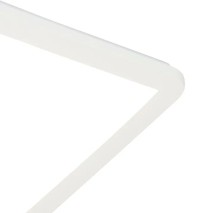 QAZQA Gartenbeleuchtung|Badezimmerlampen*Moderne Deckenleuchte weiß 40cm quadratisch inkl. LED 3-stufig dimmbar IP44 - Steve