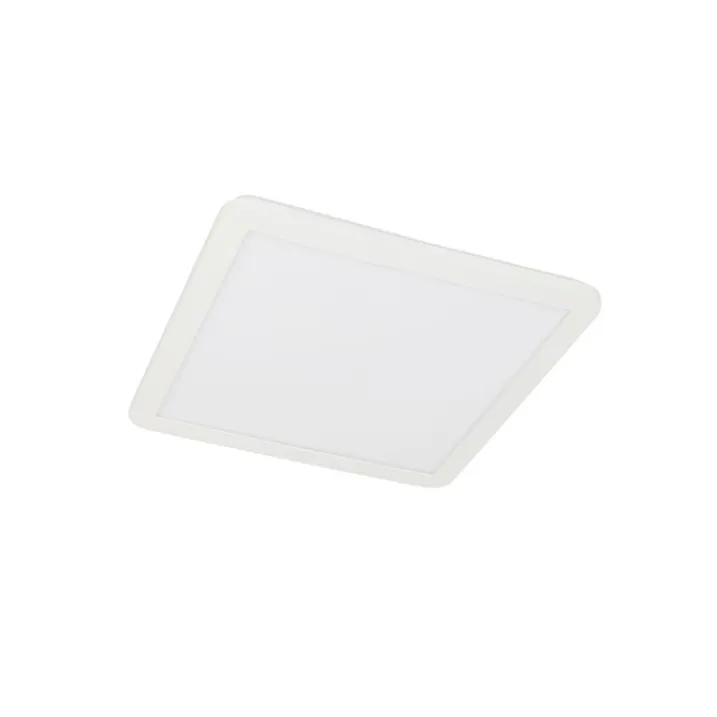 QAZQA Gartenbeleuchtung|Badezimmerlampen*Moderne Deckenleuchte weiß 40cm quadratisch inkl. LED 3-stufig dimmbar IP44 - Steve