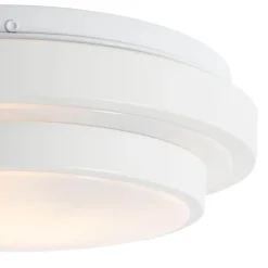 QAZQA Gartenbeleuchtung|Badezimmerlampen*Moderne Deckenleuchte weiß 25 cm IP44 - Walden