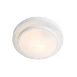 QAZQA Gartenbeleuchtung|Badezimmerlampen*Moderne Deckenleuchte weiß 25 cm IP44 - Walden