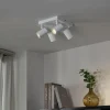 QAZQA Schlafzimmerlampen|Küchenlampen*Moderne Deckenleuchte weiß 4-flammig verstellbar quadratisch - Jeana