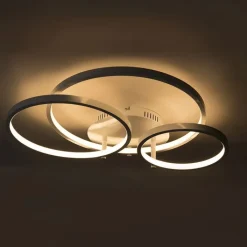 QAZQA Led-Deckenleuchten|Deckenleuchten*Moderne Deckenleuchte weiß inkl. LED und Dimmer Rondas