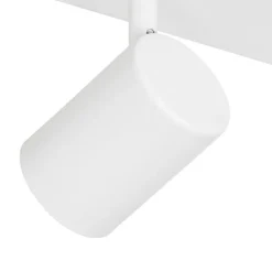 QAZQA Schlafzimmerlampen|Küchenlampen*Moderne Deckenleuchte Weiß 3-flammig Verstellbar Rechteckig - Jeana